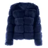 가짜 모피 코트 여성 긴 슬리브 후드 목 울 재킷 코트 겨울 따뜻한 패션 두꺼운 아웃복#g3