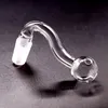 Mini vetro bong adaper Narghilè Pyrex Bruciatore a nafta Mano Tubo in vetro con maschio femmina 10mm 14mm 18mm giunto per bong fumare