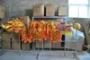 7m storlek 5 för 6 studentguldpläterade kinesiska vårdagens drake dans original draken kinesisk folkfestad kostym halloween