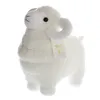 Dorimytrader 자이언트 귀여운 흰 양 플러시 장난감 Kawaii 동물 염소 인형 아이 인형 선물 데코 차량 소품 60cm 80cm dy505552145818