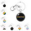 2021 LGBT Gurur Lezbiyen Hediye Kolye Keychain Gökkuşağı Gay Anahtar Zincir Keyasyon Yüzüğü Chaveiro Hatıra Llaveros Jewelry290p