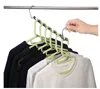 4PCS Magic Hangers Closet Space Saving Hangers Garderobs Klädhängare Arrangör Tunga kromhängare Uppdaterad Krok