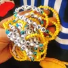 VSCO Girls Ins Basic pärlsträngar Armband Letter Armband Hello Ciao Bonjou String Bangle unisex Designer 5 Colors301y