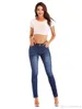 2020 plus storlek knapp kvinnor jeans höga midja svarta byxor kvinnor hög elastiska mager byxor stretchiga kvinnor byxor