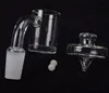 5mm Dikte Bodem Quartz Banger dab Nail met gekleurd glas carb cap en Terp Pearl voor glazen waterpijp bongs dab booreilanden