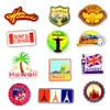 100 PCS Travel Stickers Decals for Home Party Decor DIY Laptop Luggage Water Bottle Postcard Skateboard Bike Car Fridge Wall Gifts Toys