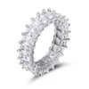 高級エレガントなプロミスリング 925 スターリングシルバーダイヤモンド cz 婚約結婚指輪リング女性男性ファインジュエリーギフト