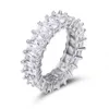 Luxus Eleganter Versprechensring 925 Sterling Silber Diamant cz Verlobung Ehering Ringe für Frauen Männer Edlen Schmuck Geschenk