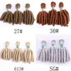 funmi curly hair weave 3 bundles Fiber 1b blonde brown color High Temperature Synthetic Hair weft bundles Hair Extension