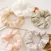 10 Farben-Weinlese Fest Farbe Haar Scrunchies Frauen Accessoires Haarbänder Krawatten Scrunchie Pferdeschwanz-Halter Gummiseil Dekoration M1666