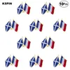 Drapeau de l'Union européenne épinglette drapeau insigne broche broches insignes 10 pièces un lot