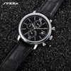 cwp SINOBI Men Watches Sports Chronograph Men Wrist with Week Display Date Full Steel Top Brand Luxury Relogio Masculino