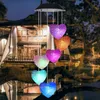 Edison2011 6 Leds Solar Wind Chimes LED Decorative Light Multicolor Ball Hanging Lighting For Window/ Party/ Garden/Wedding