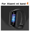 Mi banda 4 filme protetor de tela para xiaomi mi banda 4 pulseira inteligente miband 4 pulseira protetor de tela de vidro não temperado