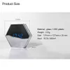 Upgrade fashion Mirror and LED Alarm Clock Touch Control LED night lights display electronic desktop Digital table clocks Vanity Mirror Ther