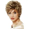 2020 Hot Wig European and American Fashion Women's High Temperature Silk Fluffy Small Curly Hair Wig Headgear Factory Direct
