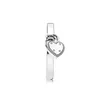 Fedi nuziali con ciondolo a cuore in argento sterling 925 Scatola originale per anello con lucchetto a forma di cuore Pandora Set di anelli di design di lusso da donna