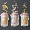 Groothandel Plastic Mason Jar-vormige Voedselcontainer Veilige Rits Opbergzakken Herbruikbare Eco Vriendelijke Snacks Tas LX7050