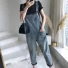 2020 Nouvelle Lady Blue Denim Sautpuises Rouprs Rompers Belted Hole Hollow Out Pocket Women Fashion Casual Fashion Female Hot1