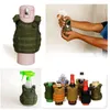 Cqc Military Tactical Beer Molle Vest Beverage Cooler Drink Holder Mini Gilet da caccia in miniatura Coperchio bottiglia di vino C19041501