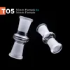 Adaptador de vidro Feminino Masculino 10mm 14mm 18mm Bong para Hookahs Oil Rigs Bongs ZJ558