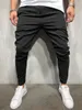 Hommes Twill Mode Jogger Pantalon 2018 Nouvelle Bande Urbaine Droite Pantalon Décontracté Mince Fitness Long Pantalon S-3XL