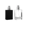 New Kind 30ml Clear and Black Refill Glass Spray Refillable Perfume Bottles Glass Automizer Empty Cosmetic Container For Travel LX1617