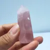 Vendre 35 g 100 Crystal Rose Quartz Natural Rose Wand Quartz Crystal Point Point Guérison Crystals1696708