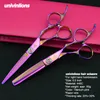 Univinlions 6" Cutting Thinning Shears Janpan Steel Barbers Scissors Kit Hot Hair Salon Tools Sharp Blade Razor Cut 440C