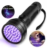 51 Luce UV LED Light Light Light Pratble Sports Camping Hunting escursionistica viola nera Torcia Light Lampa