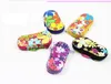 4 stks / set Slippers vormige Nail Art Manicure Nail Care Tools met Mini Finger Cutter Clipper File Scissor Tweezers