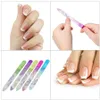 5 Pcs Glass Nail Files Nail Art Design Nail Sanding Shaper Manicure Kit Crystal Filing Tool Set Colorful Colors 5pcs/lot RRA1522