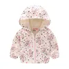 Kinder Unisex Jacke 35 Langarm Cartoon Blumen Tier Dinosaurier Camouflage Streifen Bedruckter Kapuzenmantel Reißverschluss Freizeitjacke Outwe7460564