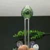 Glass Smoking Pipe Water Hookah Colored Strawberry Head Glass Direct Pot