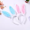 Easter LED Light Luminous Rabbit Ears Flashing Bunny Ears Headdress Head Hair Band Hoop Toy Kid toys Birthday Christmas Party Decor A332