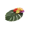 Folhas de palmeiras tropicais artificiais Folhas de folha de folha para casa decorações de festa de cozinha DIY handcrafts casamento