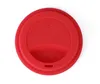 100 stks / partij 9 cm herbruikbare siliconen koffiemelk kopje mok deksel deksel deksels voor andere materiaal Cups SN3728