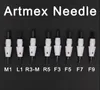 V9 V8 V6 V3 A3 Artmex MTS PMU 영구 교체 바늘 카트리지 문신 바늘 바늘 팁 Artmex 반 메이크업 머신 Derma PE2398108을위한 팁