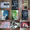 Coffee Cafe tin sign Wall Decor Vintage Craft Art Iron Painting Tin Poster Cafe Shop Bar Club Home Decorate