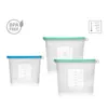 1000ml sacos de armazenamento reutilizáveis ​​de silicone | Melhor forsandwich, líquido, lanche, almoço, frutas, congelador hermético Selo DC681