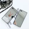 Coques de téléphone en verre miroir carré pour iPhone 13 12 11 Pro Max XR XS 8 Plus