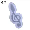 4 Pieces Music Note Mold Fondant Music Note Mold Lace tapete de silicone Musical Doces para Cake Decoration