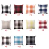 45 * 45cm Linen Checked Pillowcase Pillow Pillowcase Cotton And Linen Pillowcase Sofa Cushion Can be Customized XD23543