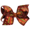 Baby Christmas Bow Barrets 12 Design Cartoon Imprimé Hallween Hair Bows Kids Kidwear Tièces Baby Bands Bands Filles Clips Hair 068525239