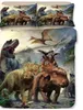 3D Dinosaurussen Partterns Dekbedovertrek Qulit Case Kussensloop Set Zachte Cartoon Beddengoed Set Twin Koningin Koning Dubbele Enkele Volledige fade Slip