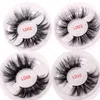 HotSell Extra Long 25mm Lashes 3D Mink 100% grymhet Gratis Handgjorda Ögonfransar Falska Professionella Make Up Tools