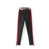 Fashion-New Jeans Woman Casual Stretch Denim Solid Color Stitching High Waist Black Jeans and Skinny Jeans Trouser