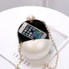 Pearl Ball Shaped Evening Bag Ladies Handbag Women Round Shoulder Wedding Bags Y201224