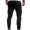 Herrenhose, Herren-Jogginghose, schwarze Hose, Schweiß, Streetwear, Tanz, Sport, Jogginghose, lässig, Kordelzug, Hip-Hop-Kleidung