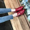 Women Shoes Spring Winter PU Leather Pointed Toe 8cm Thick High Heel Solid Mom Shoes Zipper Wedding Female Pumps Boots Plus Size